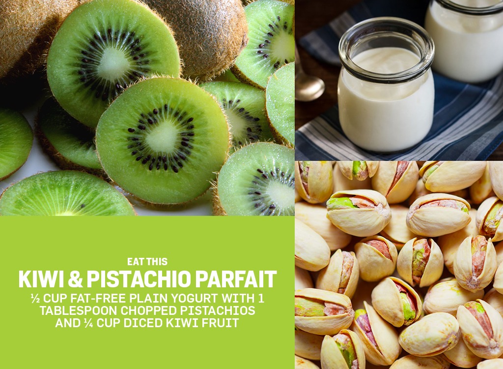 biggest loser snacks kiwi pistachio parfait