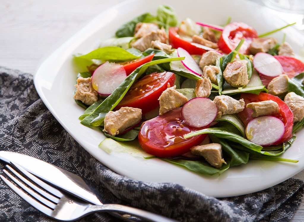cranberry-turkey spinach salad