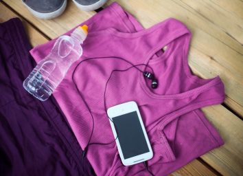 Workout gear with phone