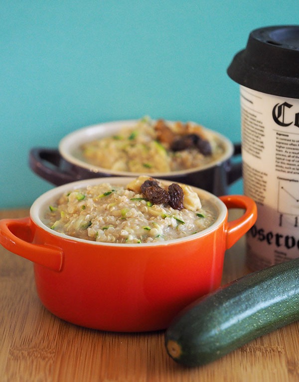 zucchini oat quinoa porridge recipe