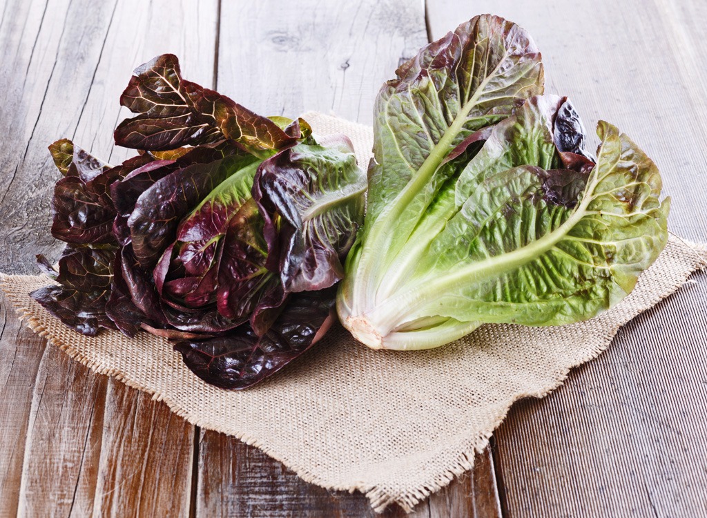 heads of red leaf lettuce