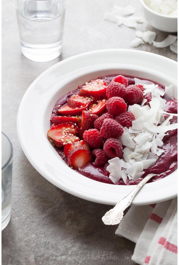 berry beet acai bowl