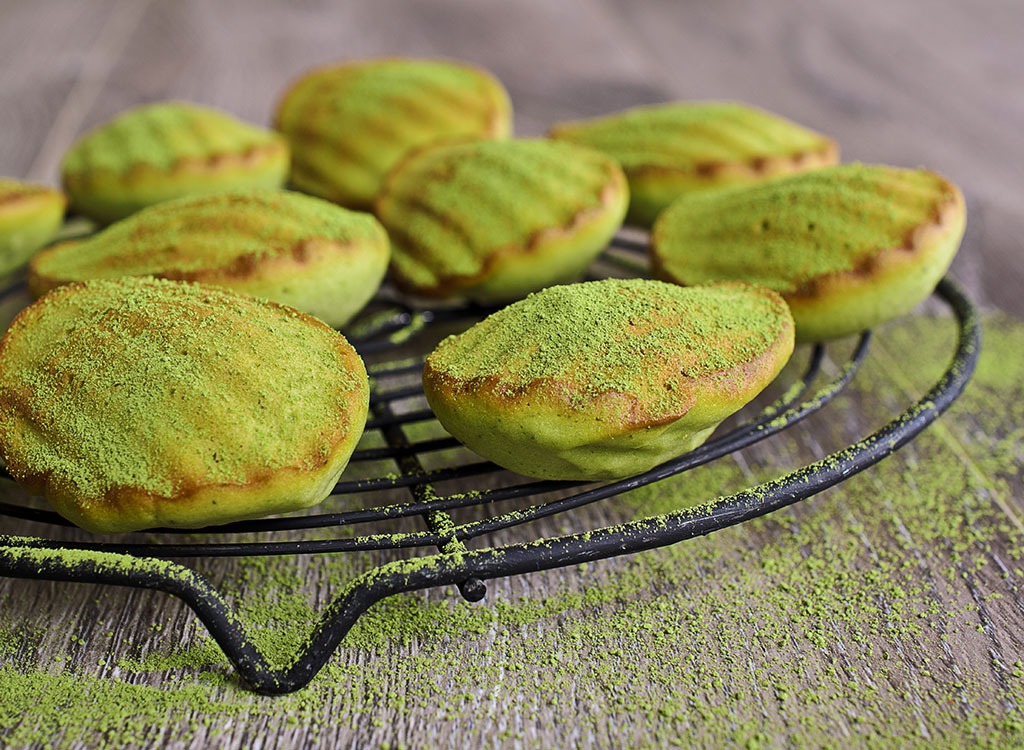 matcha green tea madeleines