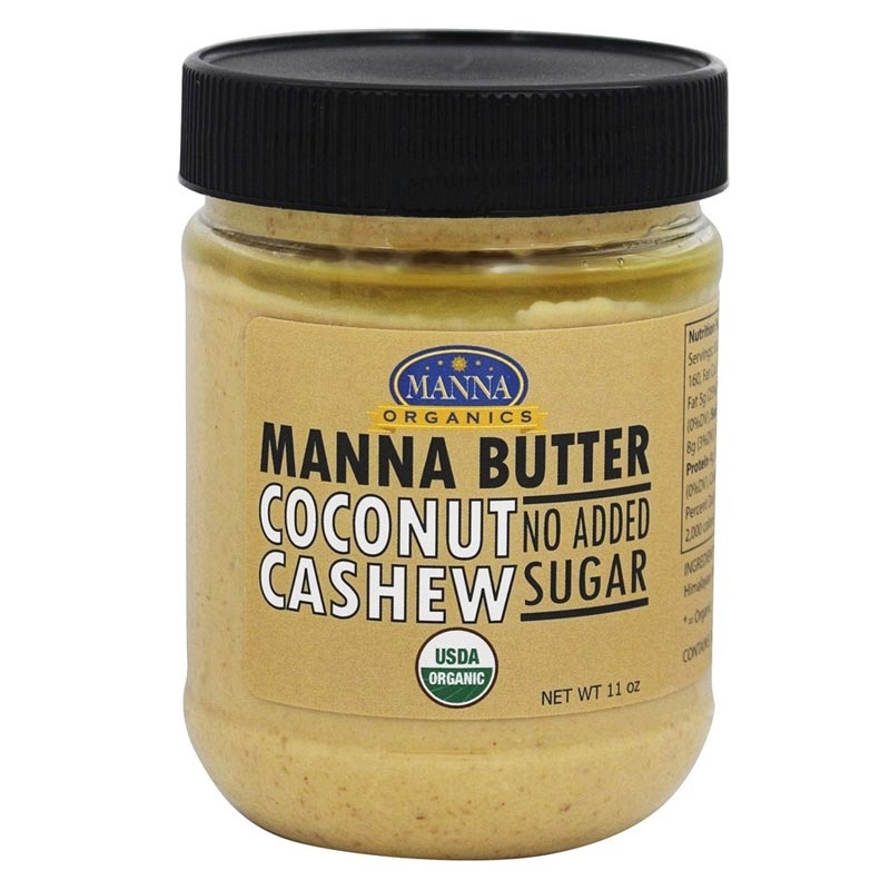 manna organics manna butter coconut cashew no added sugar