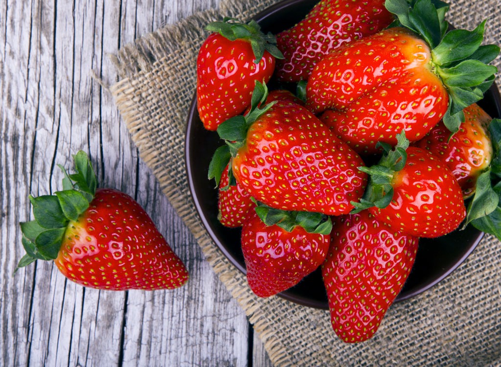 Foods for stress strawberries