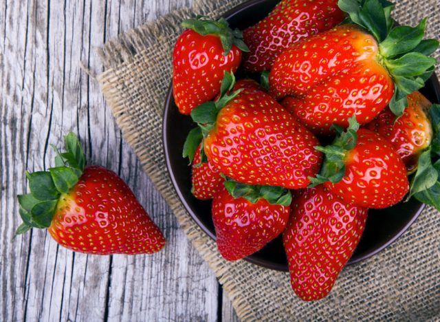 Sugary fruits ranked Strawberries