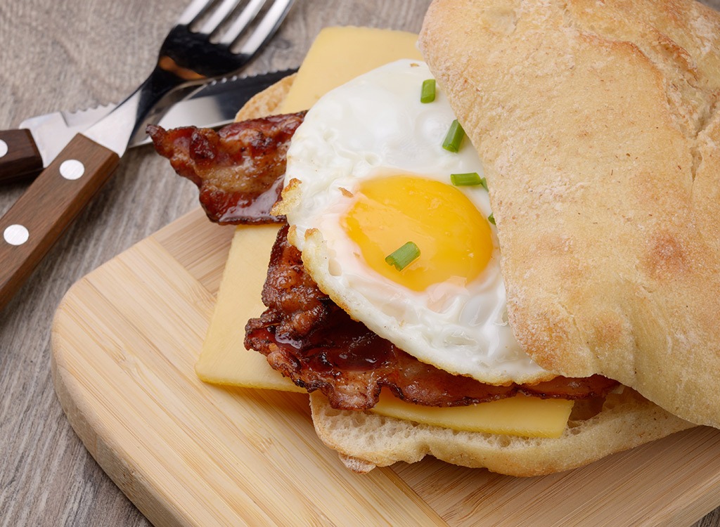 egg and cheese breakfast sandwich