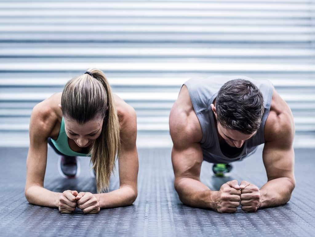 couple planking