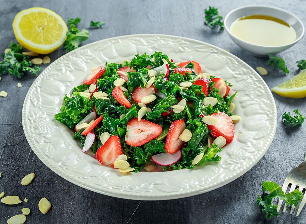 Kale strawberry salad