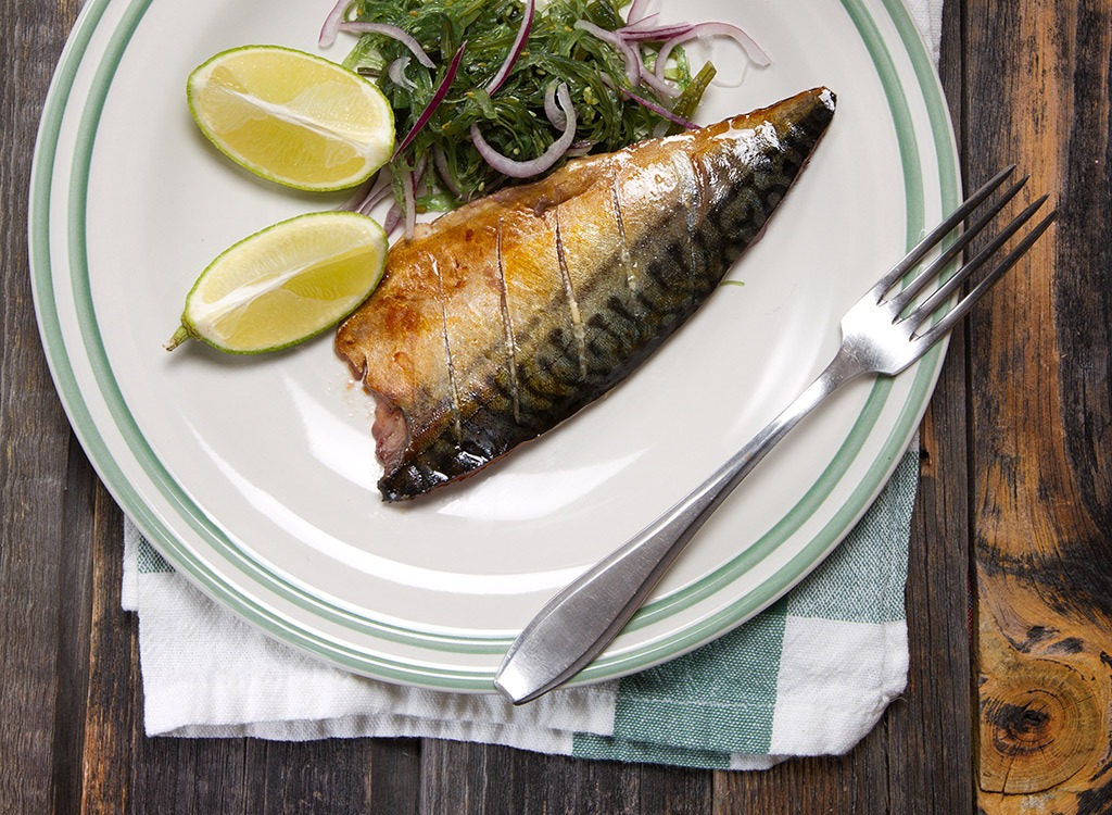 mackerel on a plate