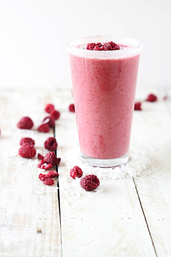 raspberry coconut smoothie