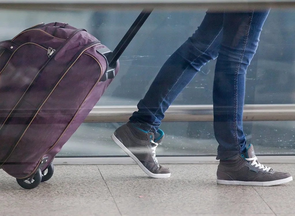 Woman with suitcase