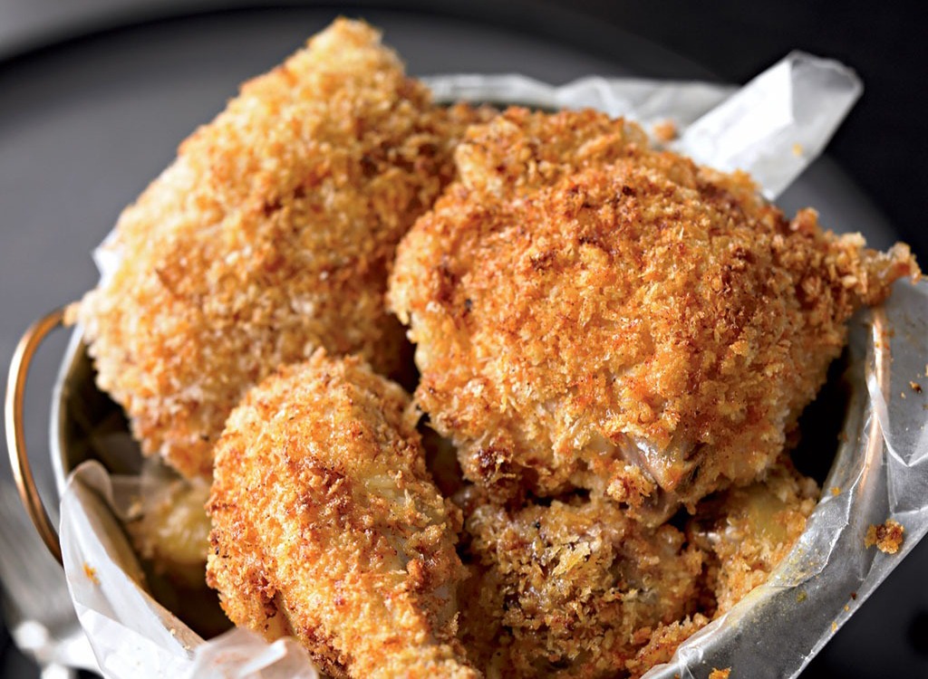 bucket of fried chicken