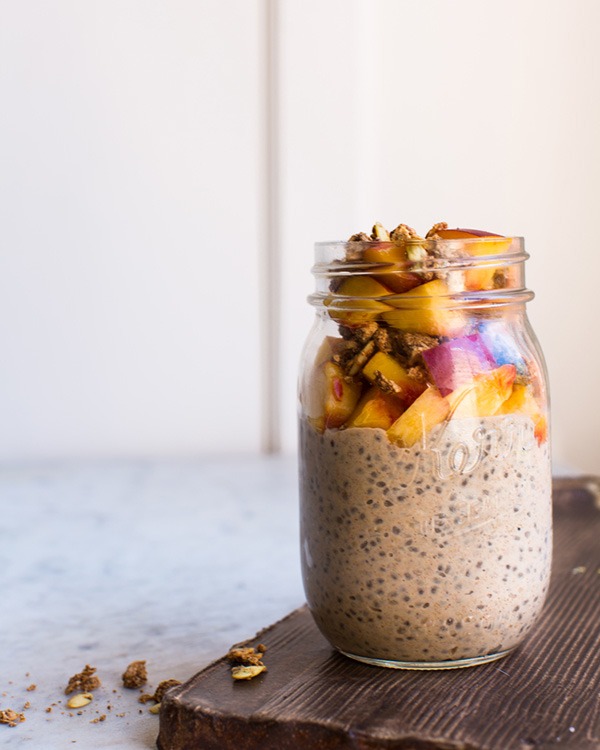 peanut butter and cinnamon overnight oats