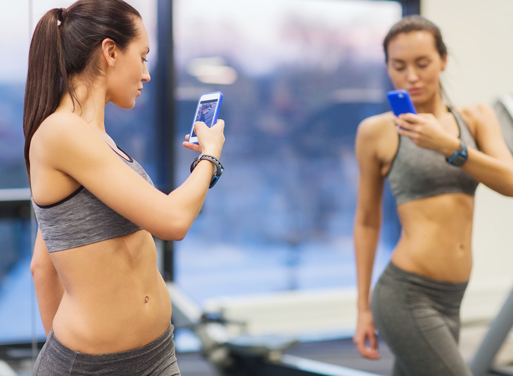 gym selfie