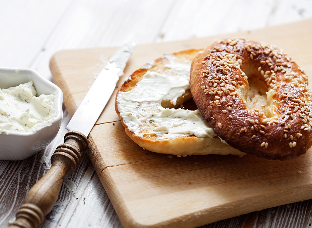 Bagel with cream cheese