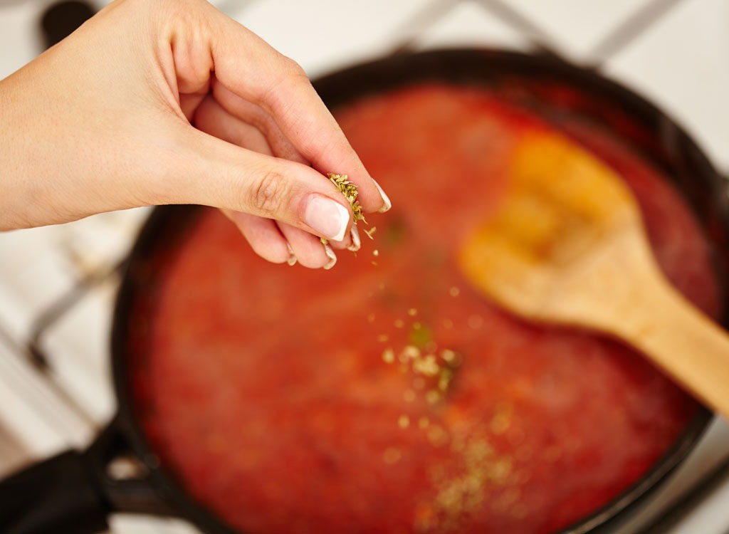 making sauce