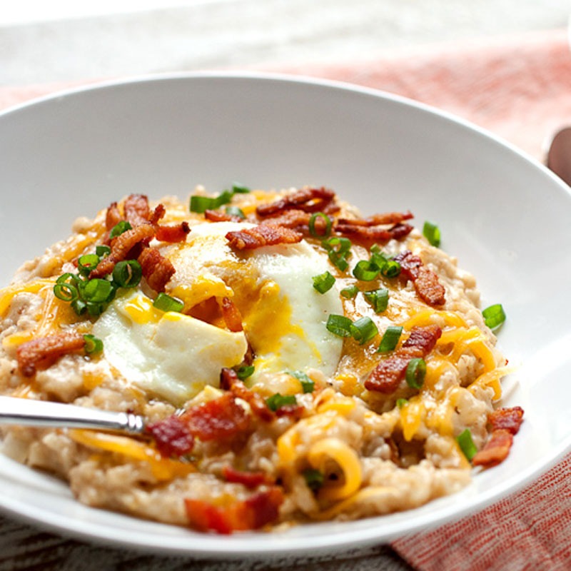 Savory oatmeal macheesmo