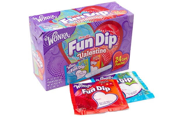 Valentines Candy Ranked Wonka Fun Dip Valentine Card and Candy Kit