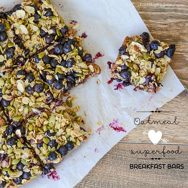 High Protein Vegetarian Meals Oatmeal Superfood Breakfast Bars