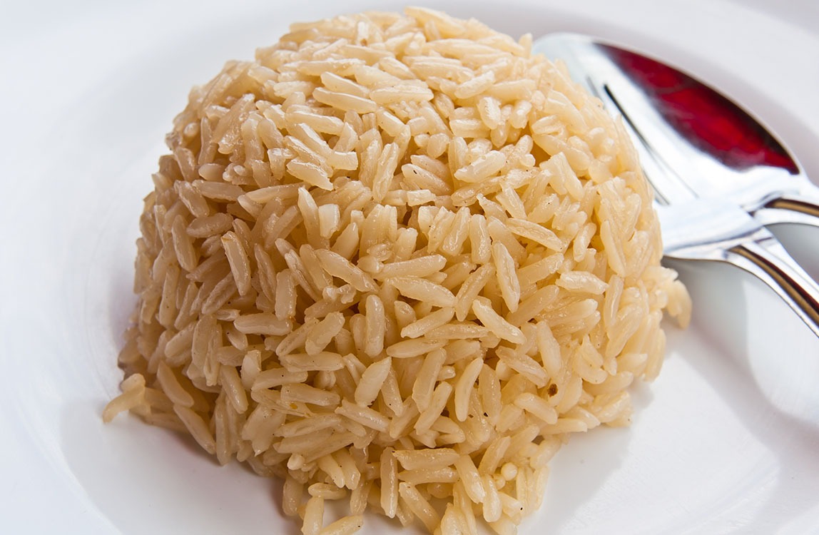 cooked brown rice