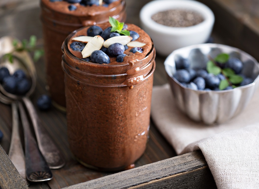 chocolate-covered strawberry chia pudding