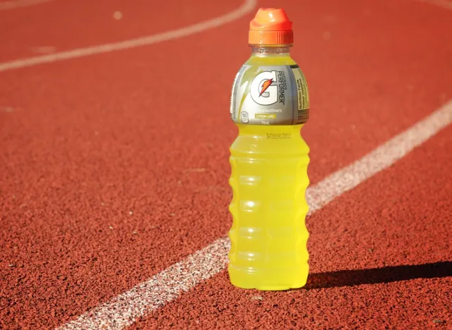 Gatorade sports drink on track