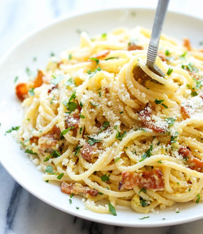 5 ingredient dinner carbonara