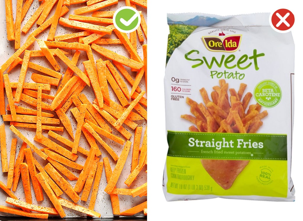 Ultraprocessed homemade swaps french fries