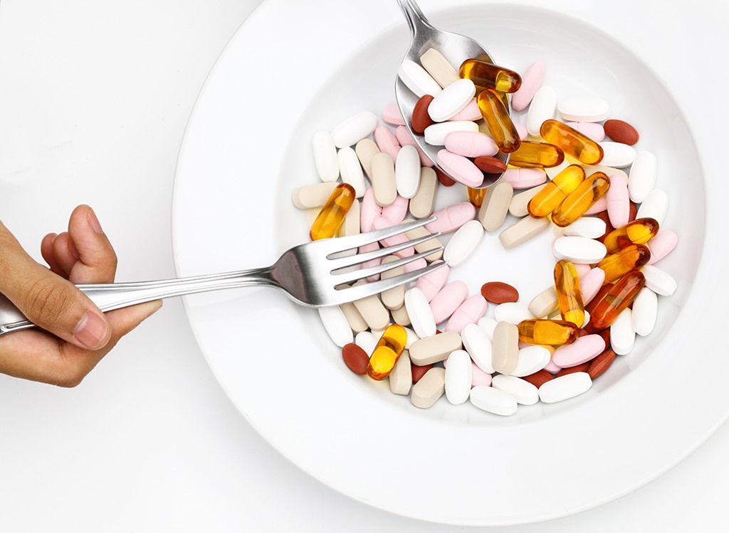 plate of vitamins - weight loss tips for night shift workers
