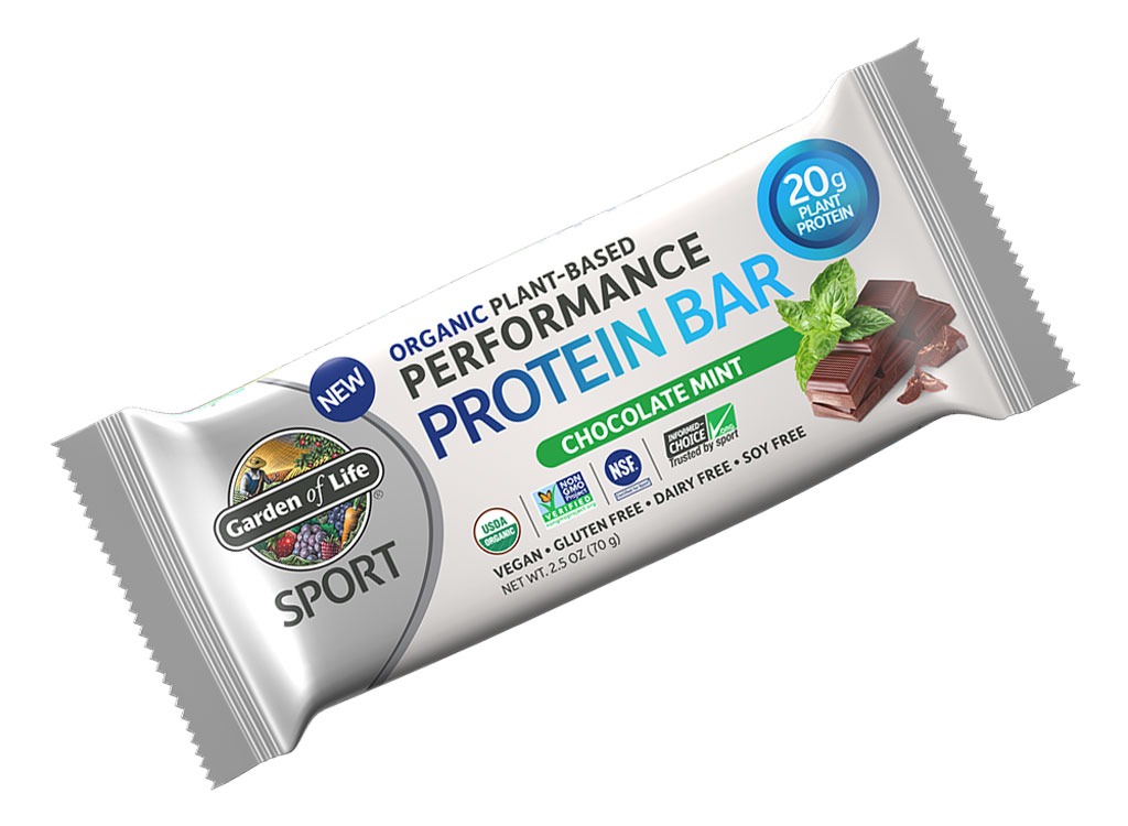 garden of life chocolate mint plant based protein bar