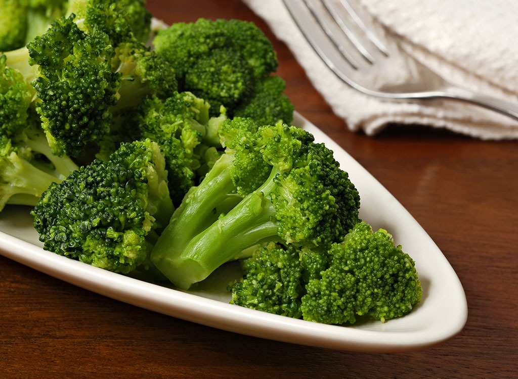 Steamed broccoli