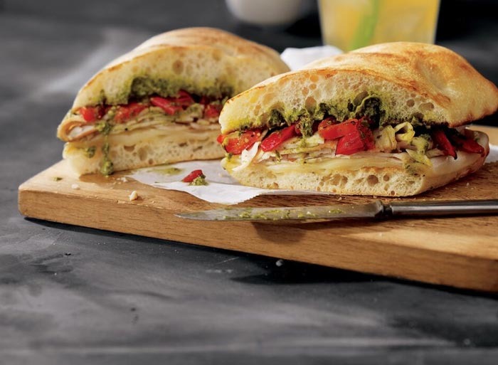 turkey pesto panini