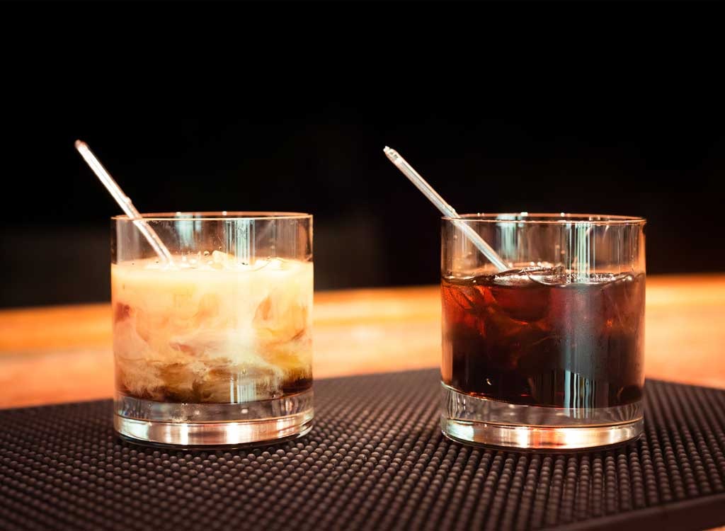 White black russian - healthy alcoholic drinks