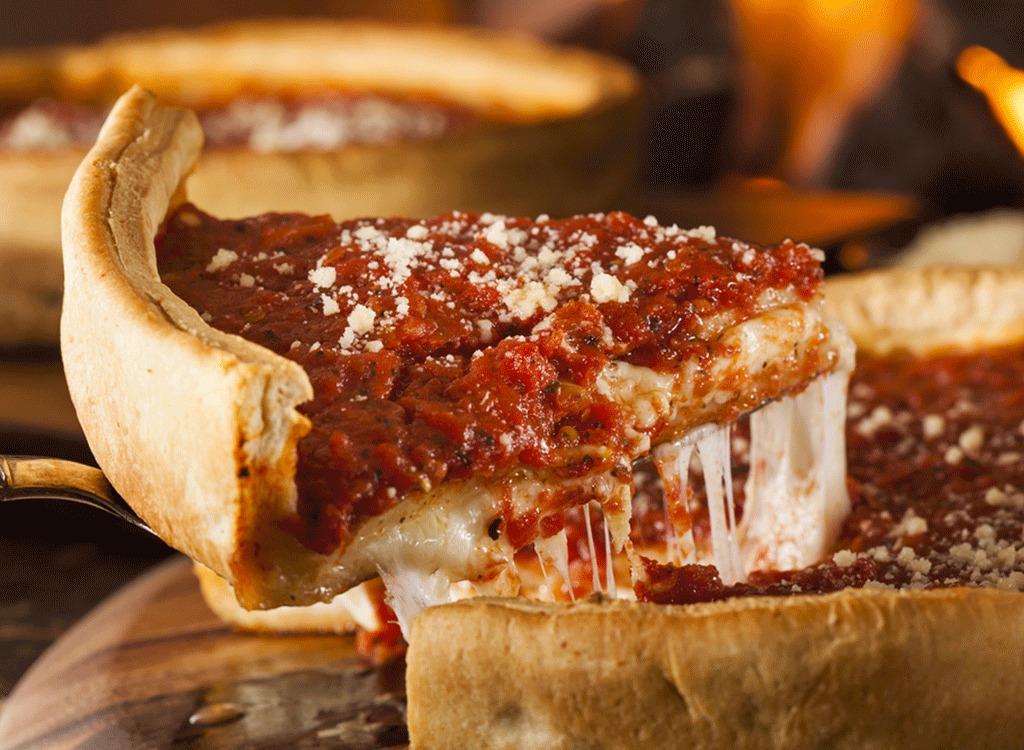 Deep dish pizza