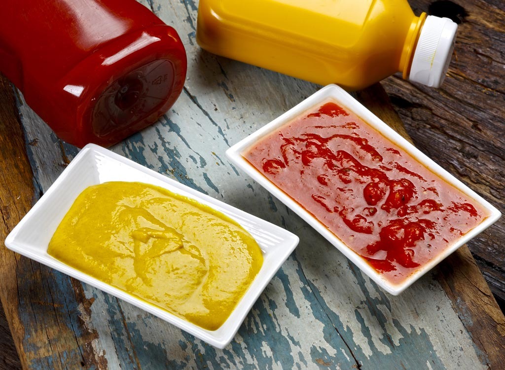 Ketchup and mustard