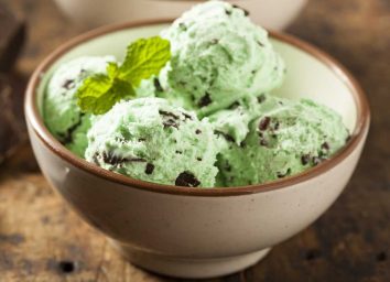 Mint chip ice cream