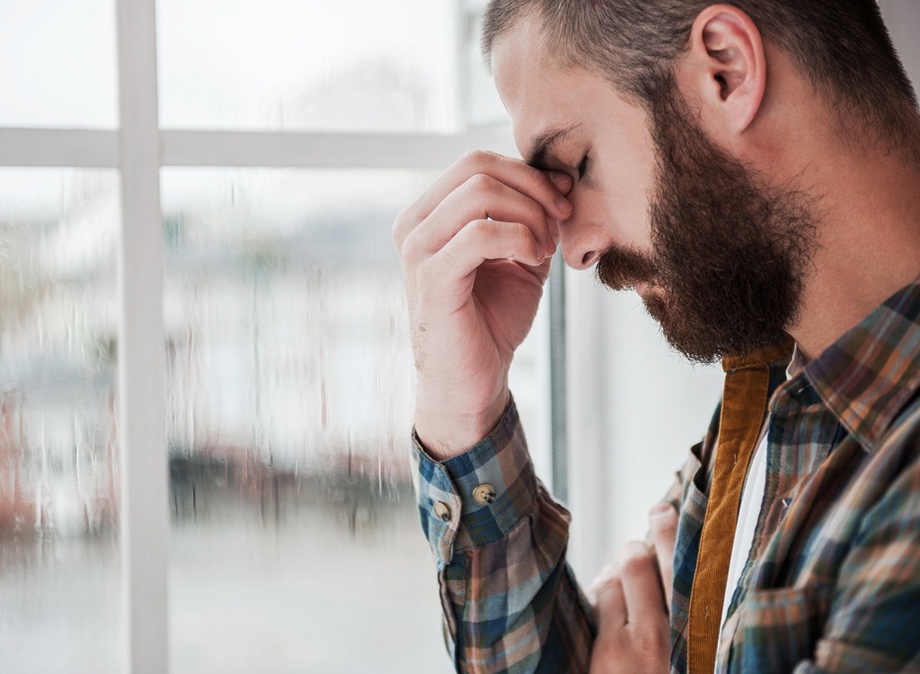 Motivational tips sad man