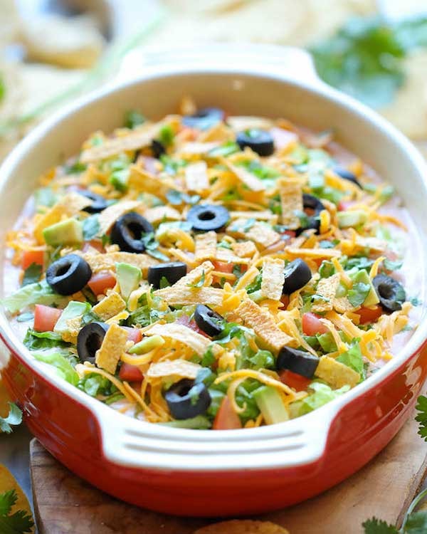 skinny taco dip