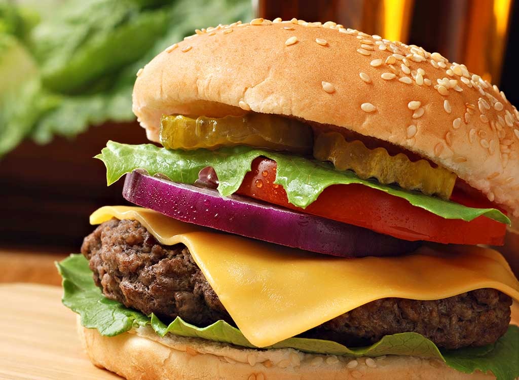 Fast food burgers ranked single burger