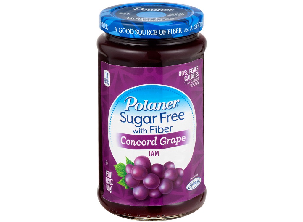 Polander suger free with fiber grape jam