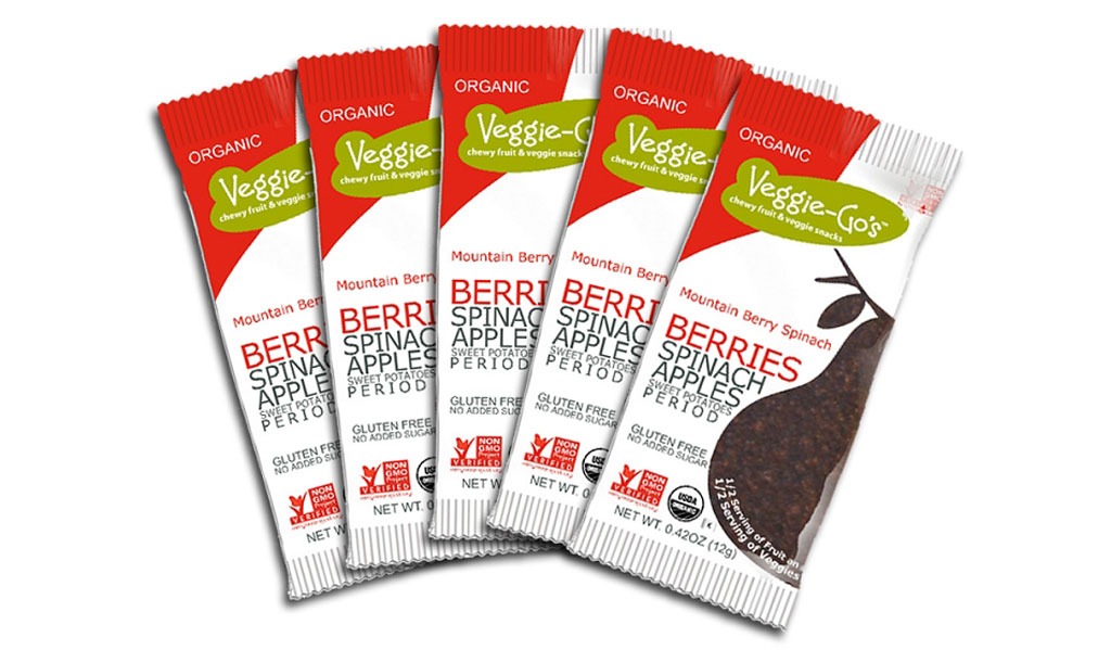 Veggie-Go's Organic Chewy Fruit & Veggie Snacks, Mountain Berry Spinach