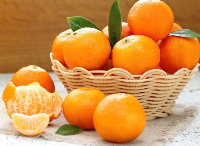 Sugary fruits ranked tangerine