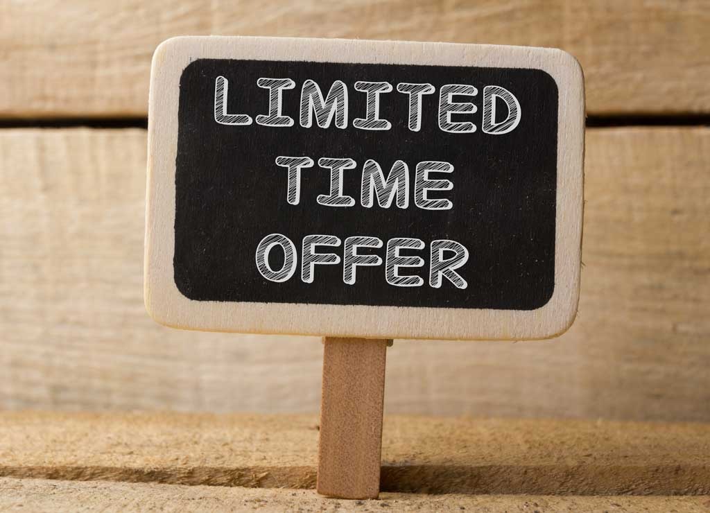 Limited time offer