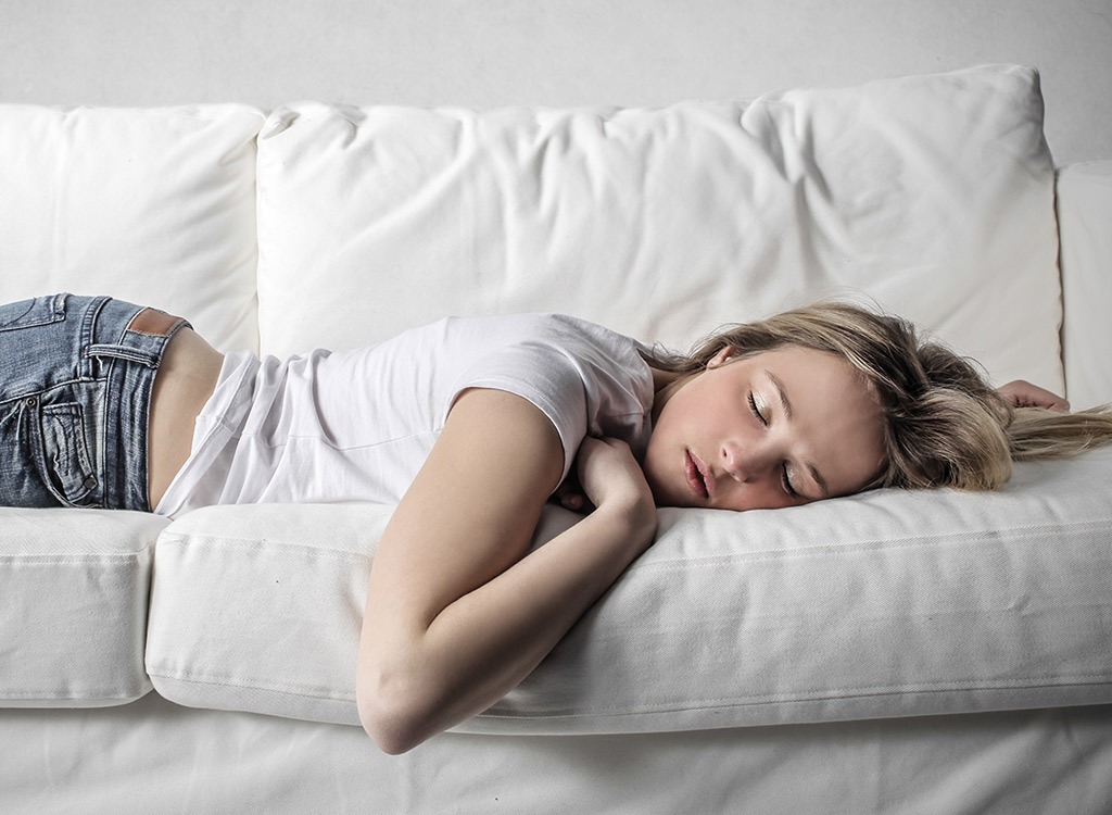 Girl napping - best ways to speed up your metabolism