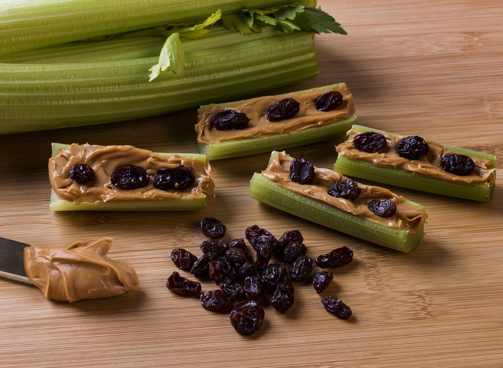 ants on a log snack