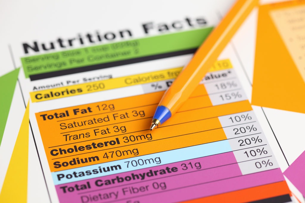 Nutrition label