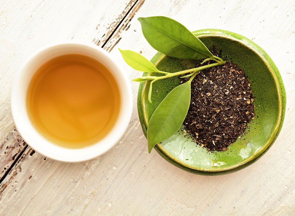 green tea loose leaves