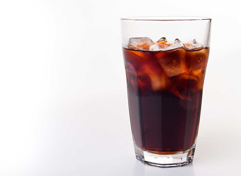 coke ice glass