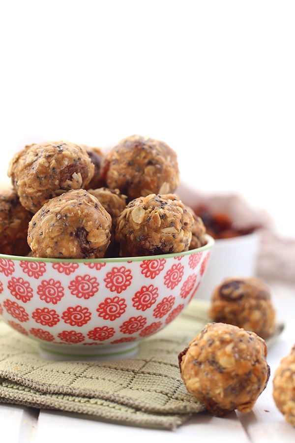 High Protein Vegetarian Meals No-Bake Oatmeal Protein Energy Balls